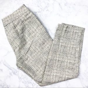 Boden Bistro ankle Cropped Metallic Pant sz 2R